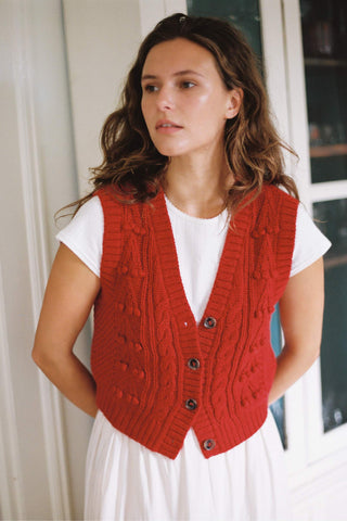 The Dagny Vest | Ruby