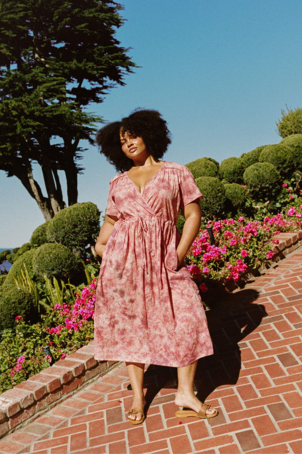The Dawn Dress Extended | Women's Midi Dress in Speckled Rose, 3X-Large The Dawn Dress Extended | Women's Midi Dress in Speckled Rose, 3X-Large