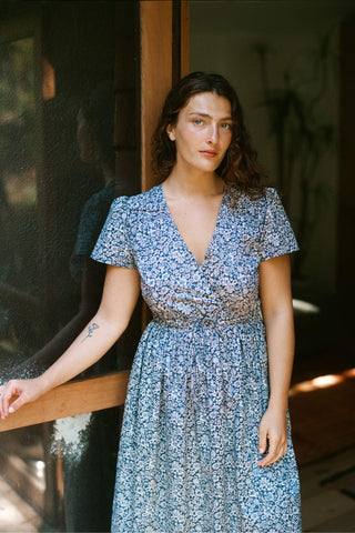 The Simple Dawn Dress Petites | Daisy Navy