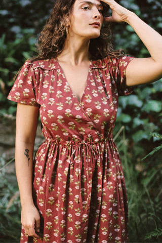 The Simple Dawn Dress | Antique Lotus Red