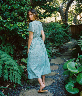 The Dawn Dress | Berry Ditsy Teal