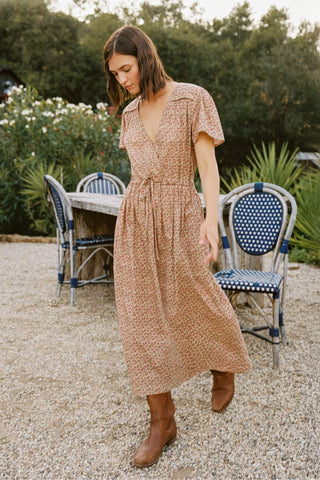 The Simple Dawn Dress | Berry Ditsy Red