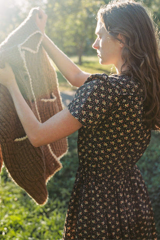 The Dawn Dress | Carob Leaf Ditsy