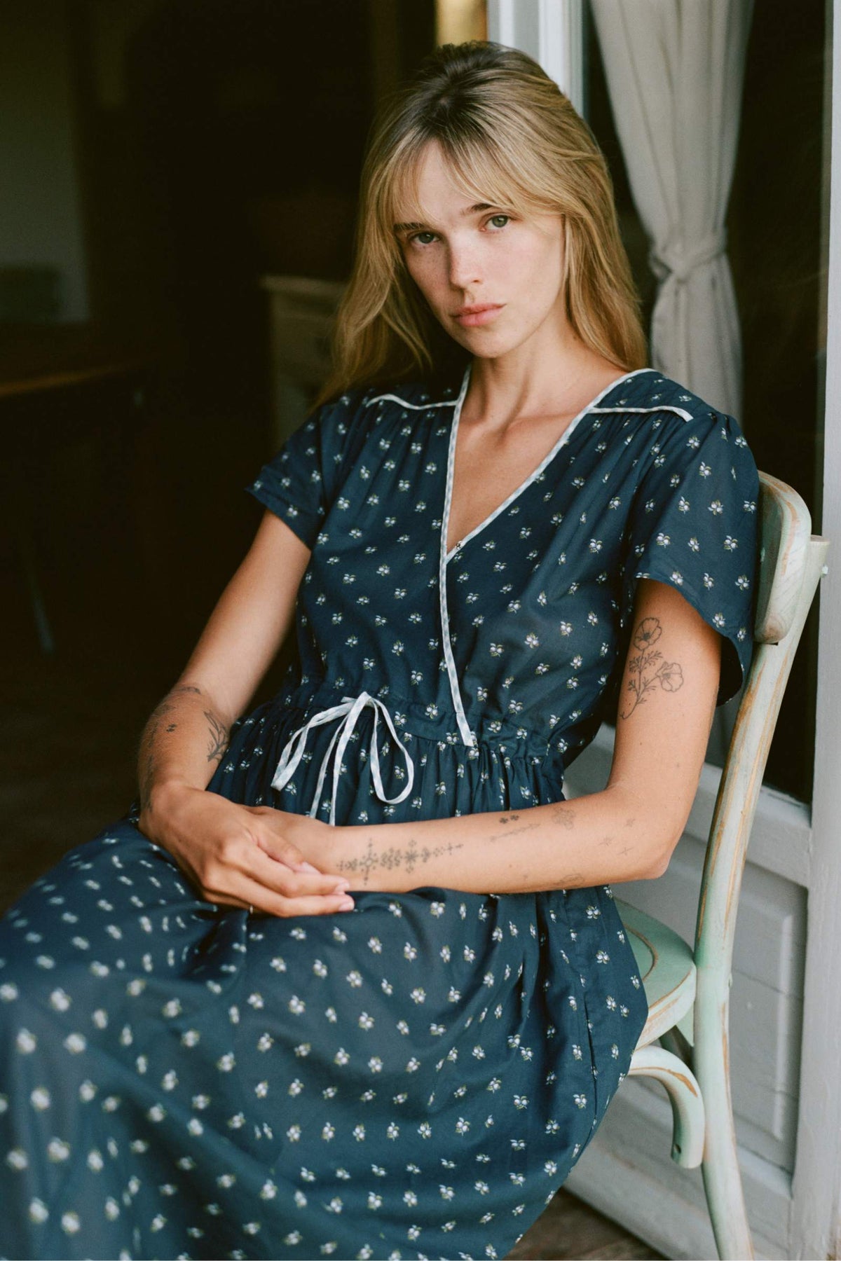 blueberry midi dress The Dawn Dress
