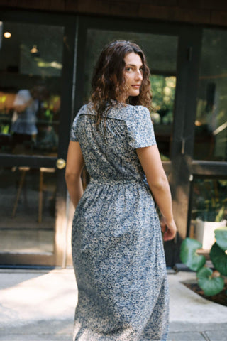 The Simple Dawn Dress Petites | Daisy Navy