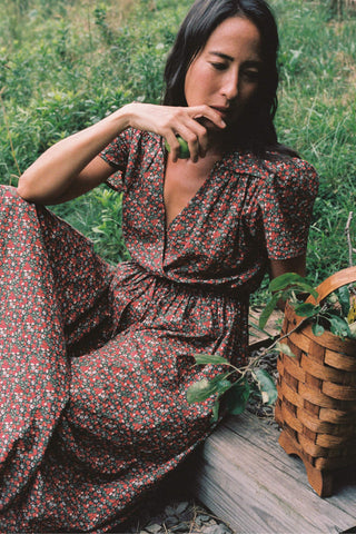 The Dawn Dress Petites | Evergreen Apple Harvest