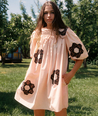 The Bella Dress | Blush Patchwork
