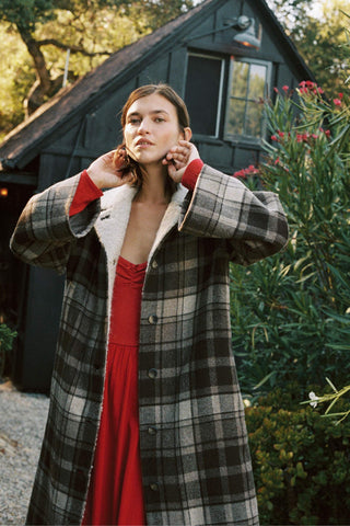 The Eleanor Coat | Walnut Plaid