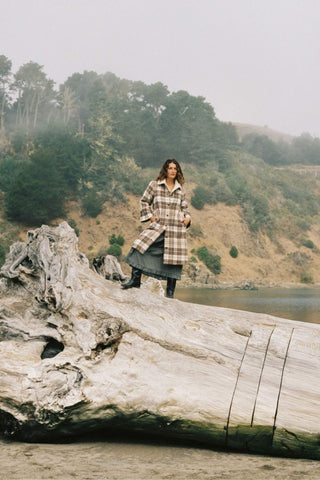 The Eleanor Coat | Wood Plaid