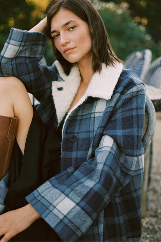 The Eleanor Coat | Rain Plaid