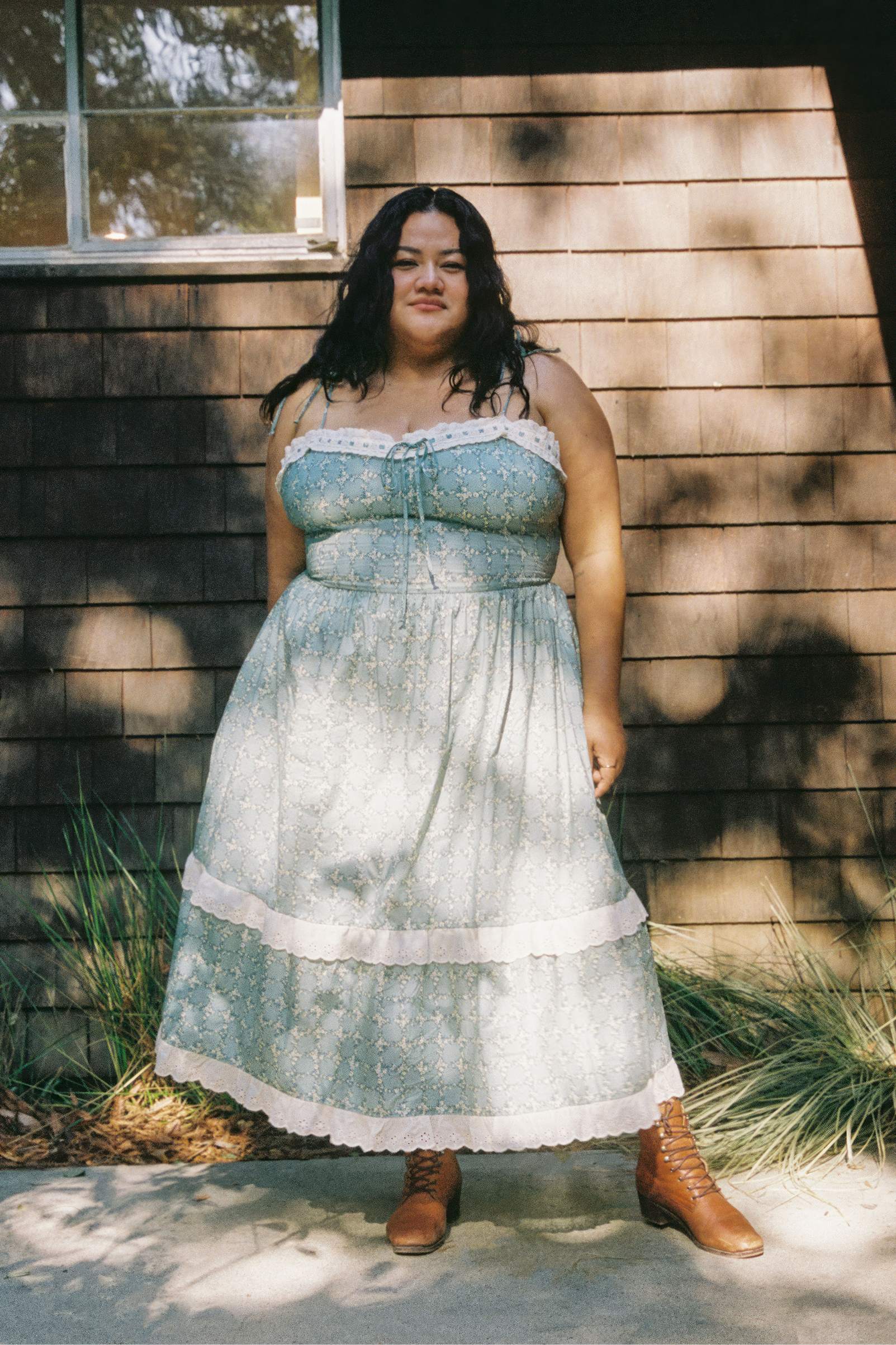 The Emma Dress Extended | Sage Trellis – Christy Dawn