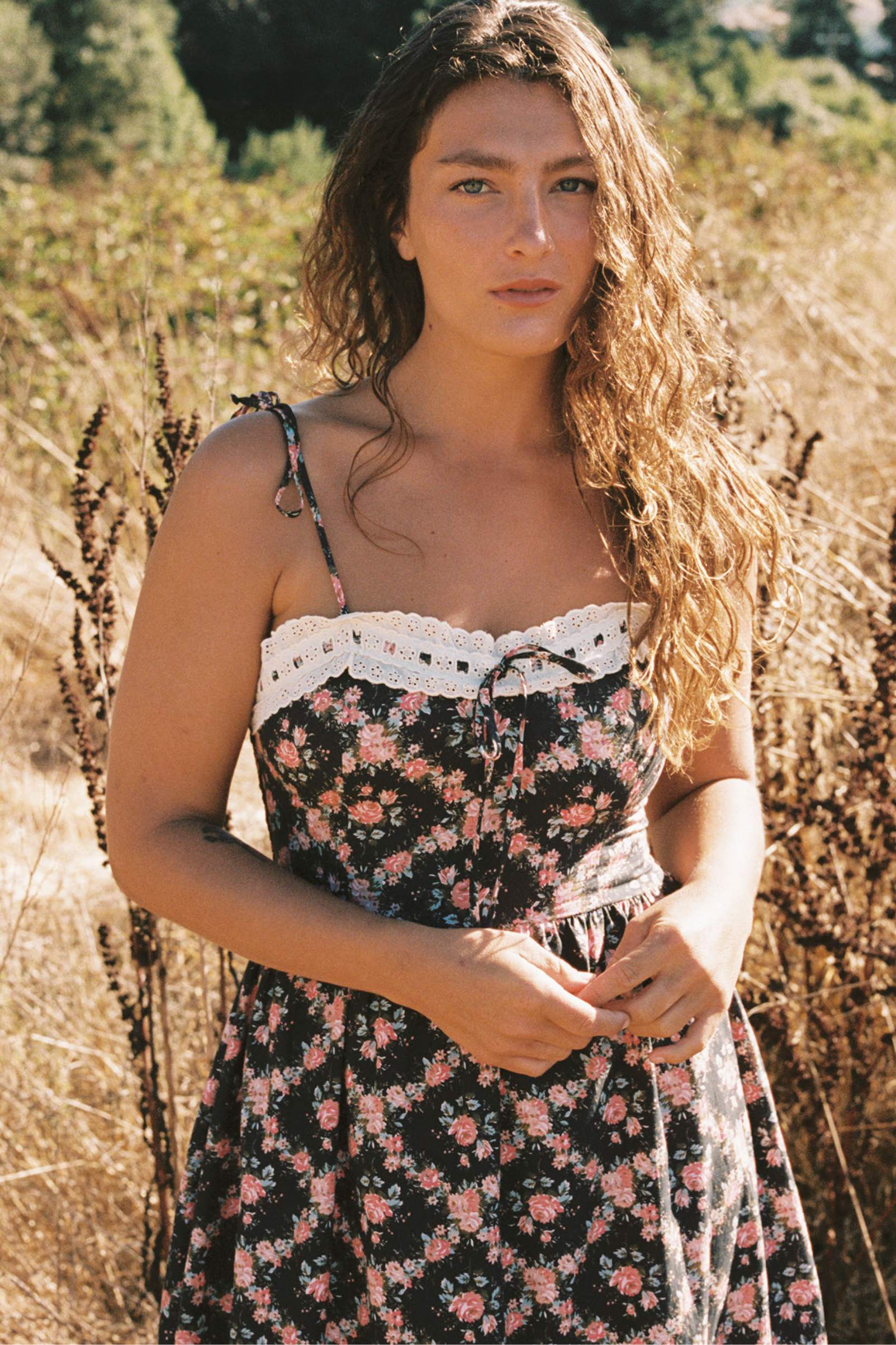 The Emma Dress | Night Rose Lattice – Christy Dawn