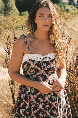 The Emma Dress | Night Rose Lattice Christy Dawn The Emma Dress | Night Rose Lattice Christy Dawn