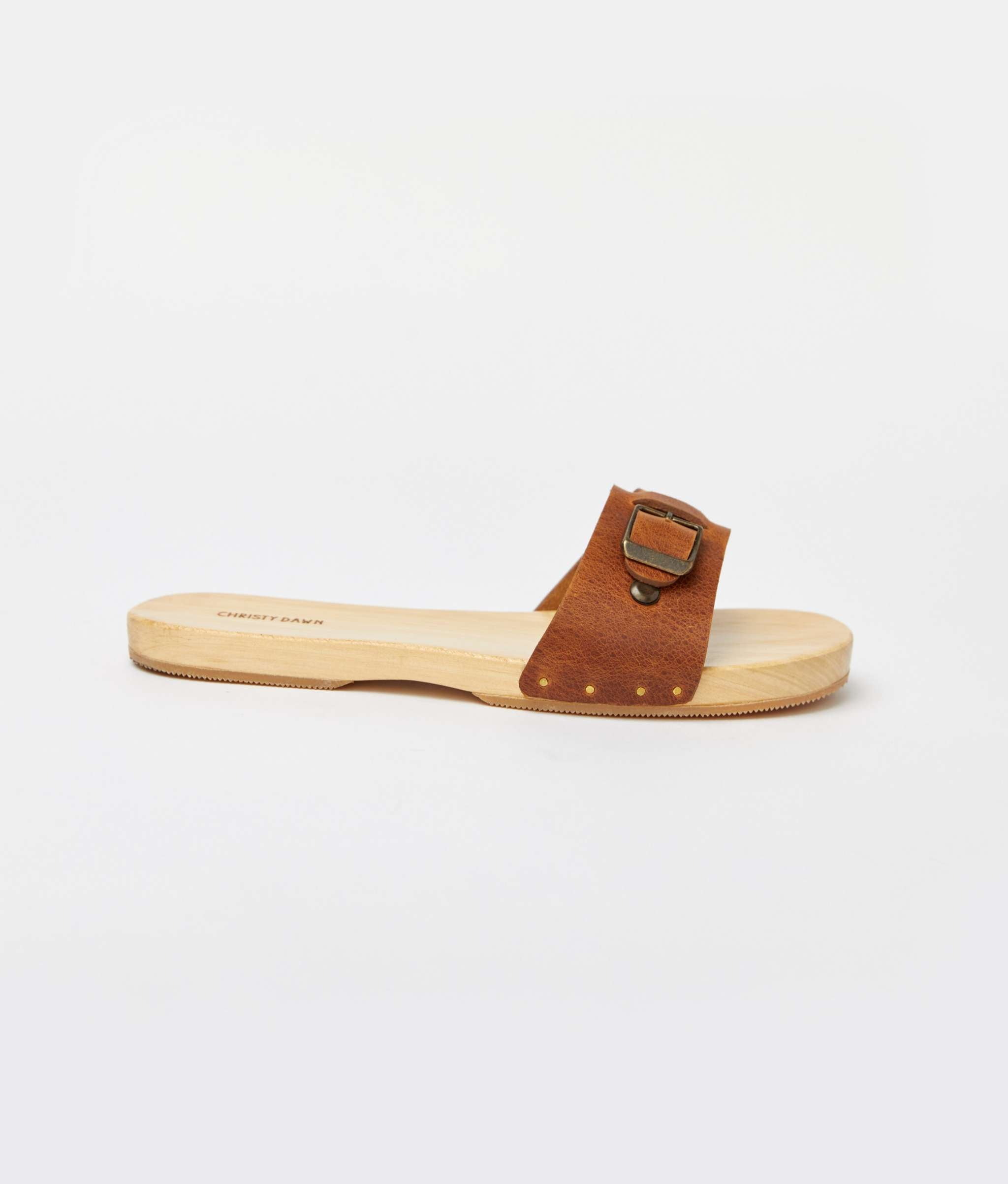 The Ventura Clog | Cognac Leather – Christy Dawn