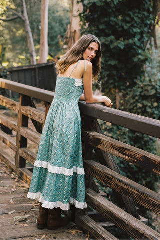 The Emma Dress | Teal Trellis