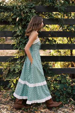 The Emma Dress | Teal Trellis