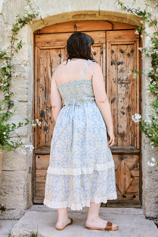 The Emma Dress Extended | Sky Chamomile