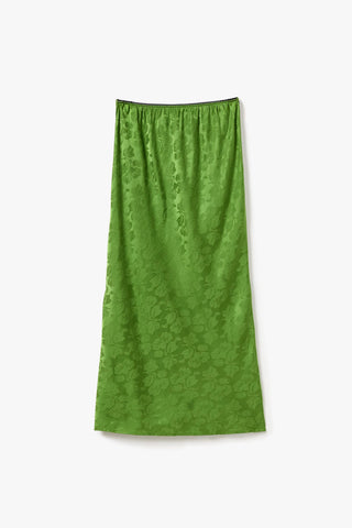The Helen Bias Skirt | Emerald Jacquard