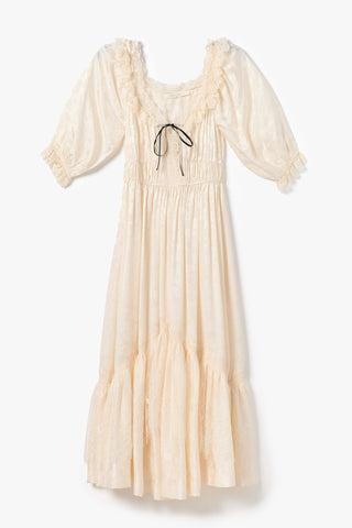 The Ornella Dress | Macadamia Jacquard