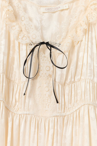 The Ornella Dress | Macadamia Jacquard
