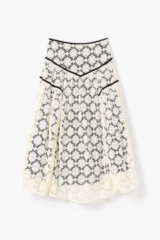 The Henrietta Skirt | Snow Lace