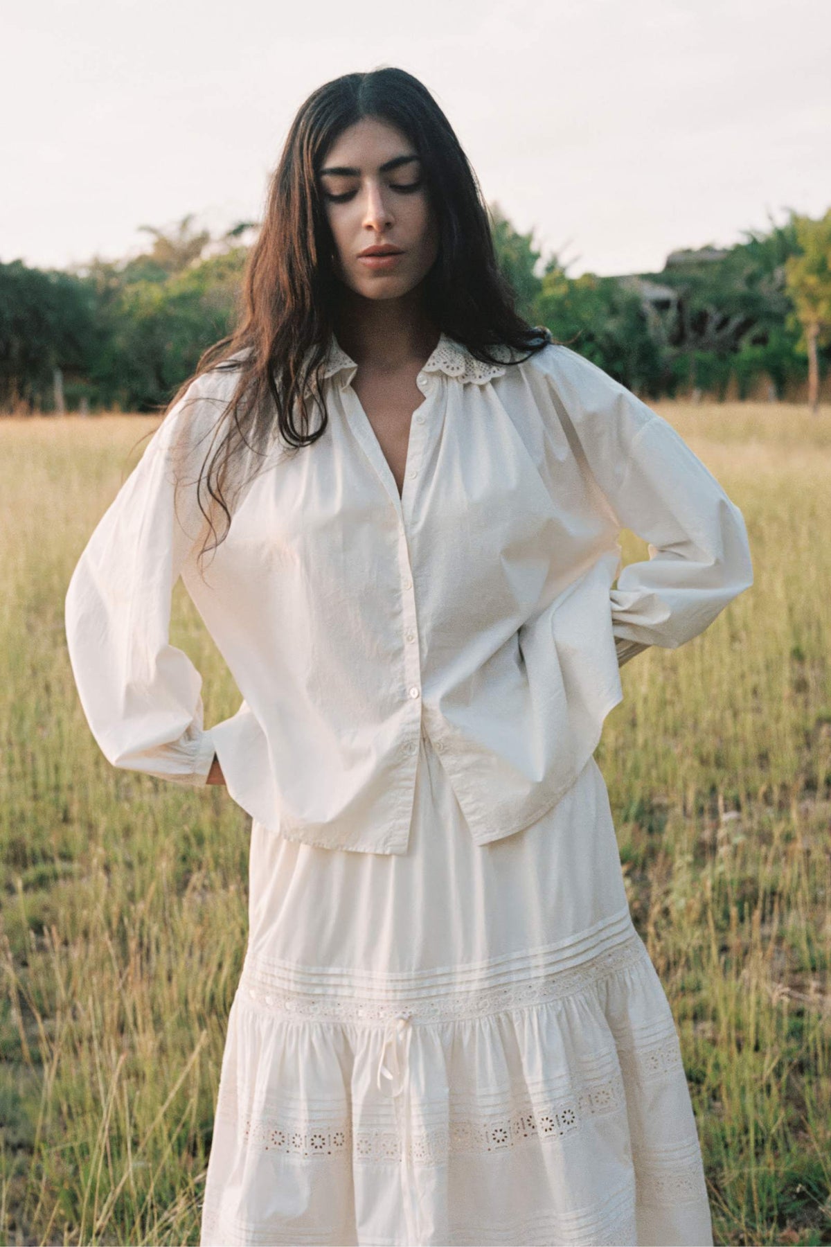 The Ghita Blouse | Pearl – Christy Dawn