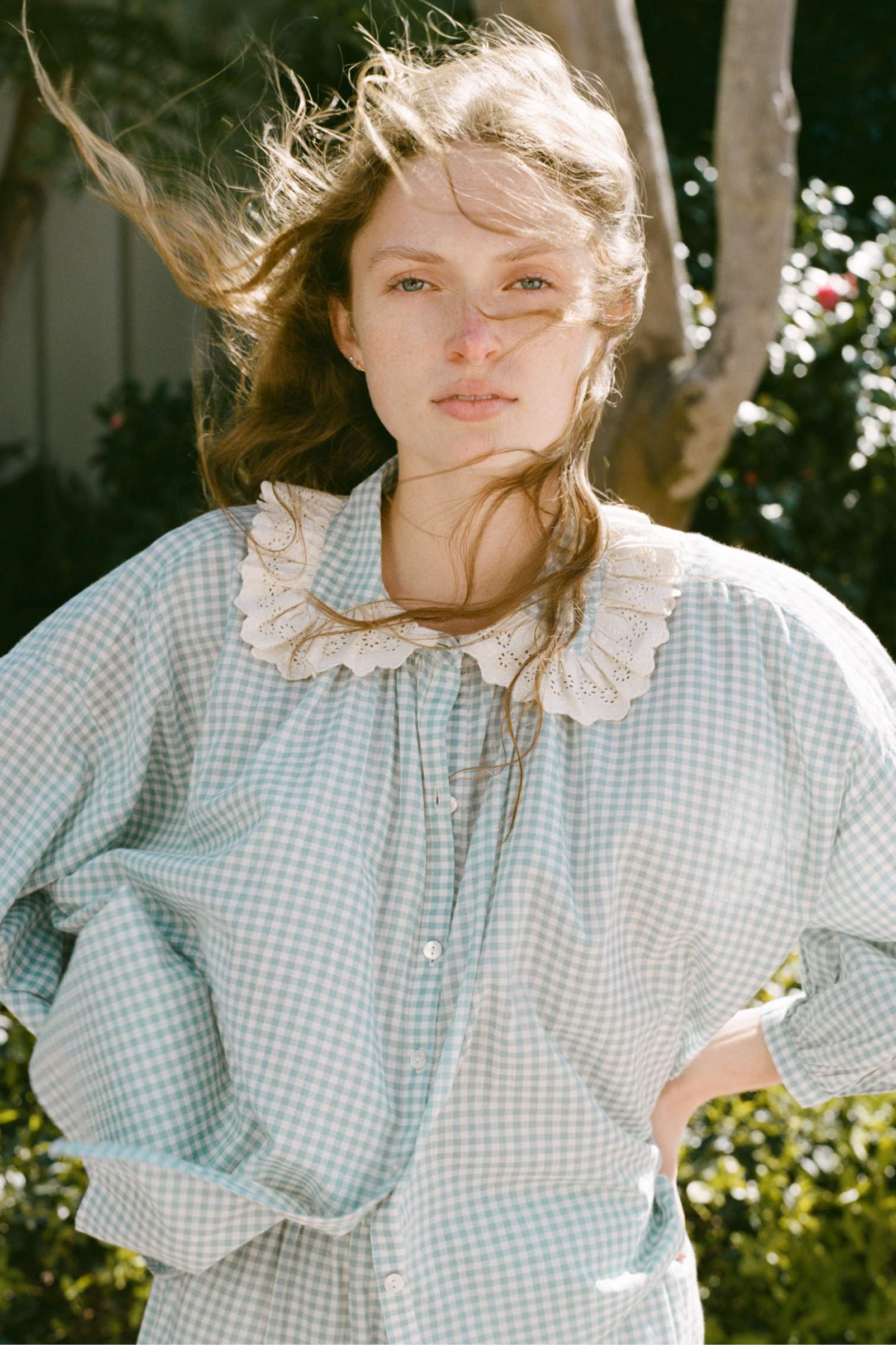 The Ghita Blouse | Bleu Picnic – Christy Dawn
