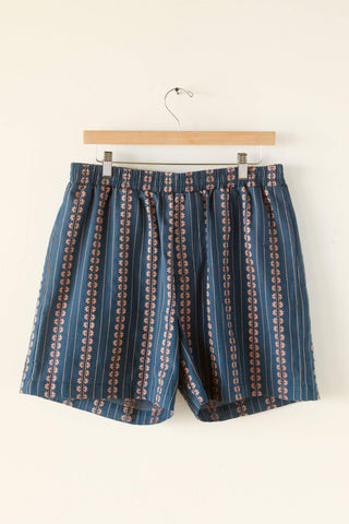 The Gilberto Shorts| Indigo Zinnia Stripe