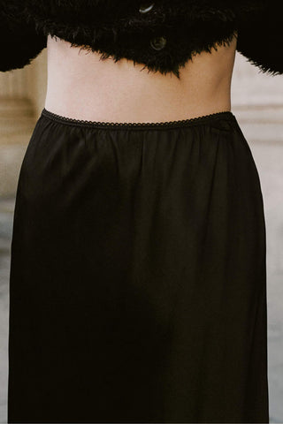 The Helen Bias Skirt | Night Satin