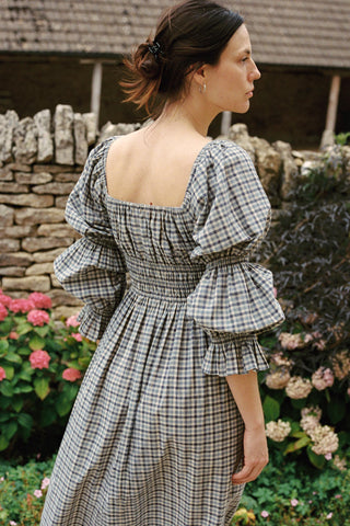The Adelia Dress | Slate Gingham Christy Dawn The Adelia Dress | Slate Gingham Christy Dawn
