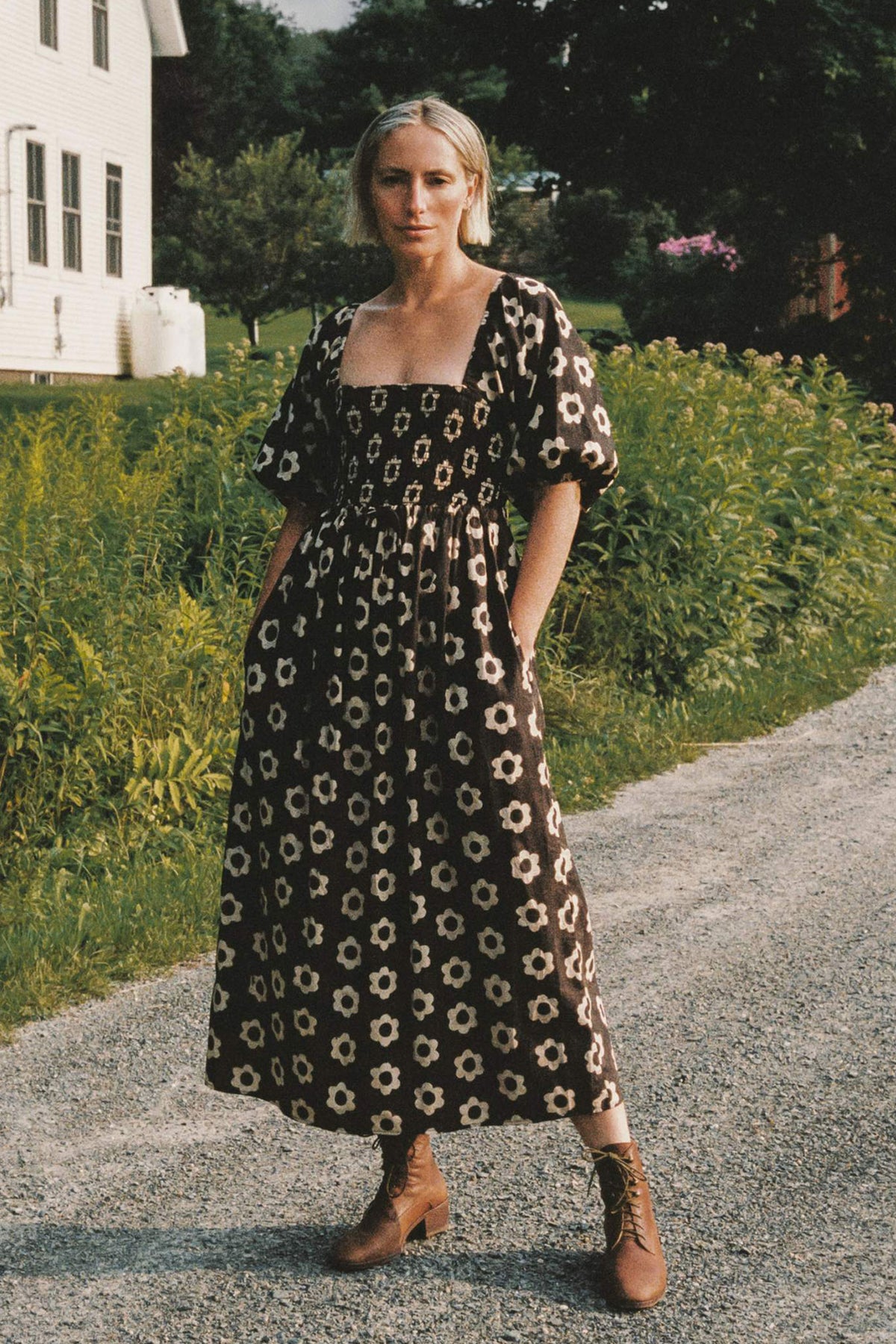 christy dawn black dress The Katrina Shape:Long Coffin PARTYDRESSES Maxi Dress with Waist Intricate chest and back