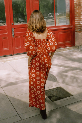 The Katrina Dress | Crimson Daisy