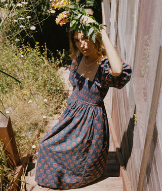 The Katrina Dress | Indigo Sunflower