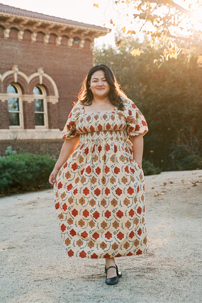The Katrina Dress Extended in Oak Leaf, Size 2XL