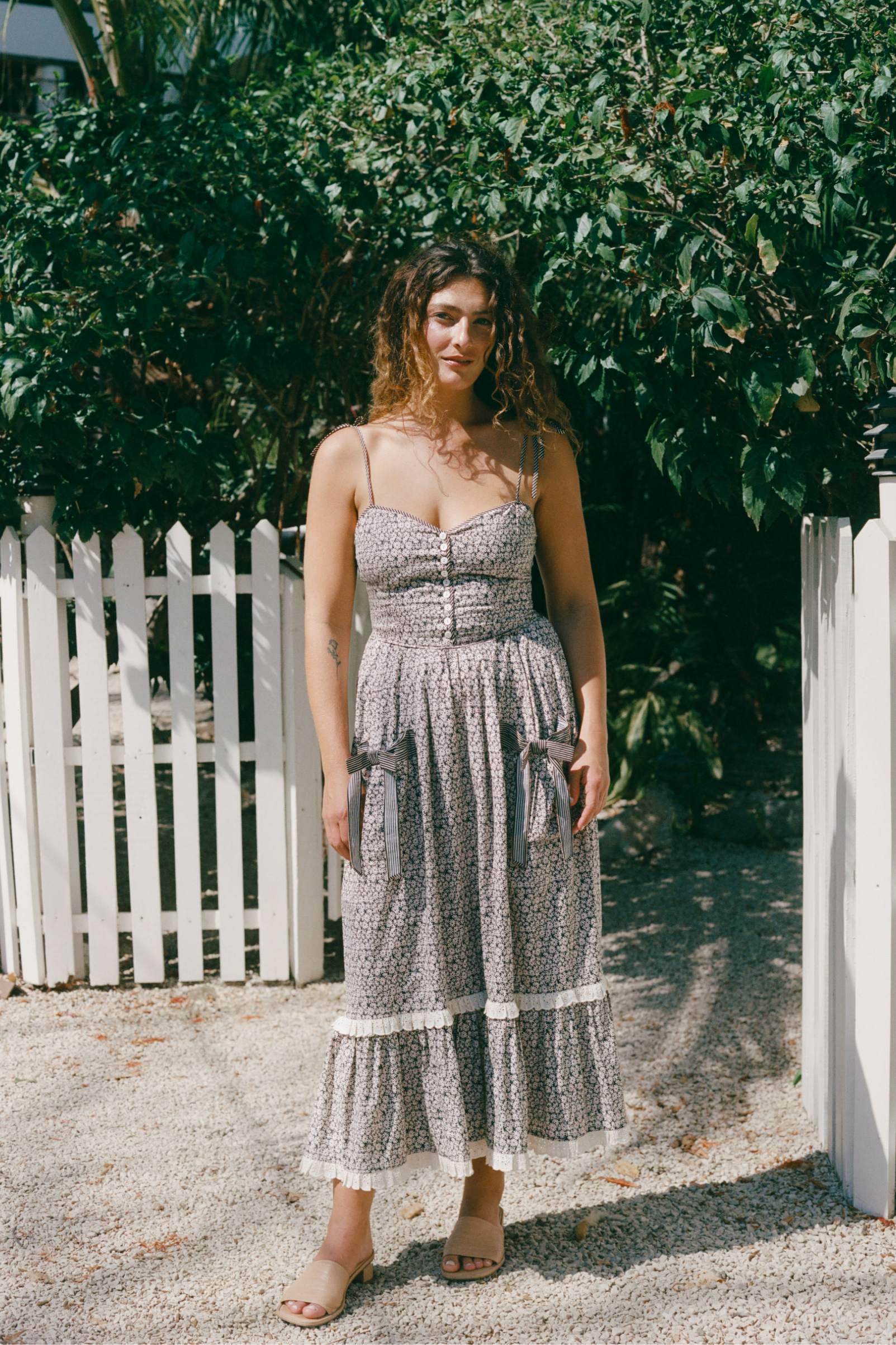 The Lia Dress | Noir Phlox – Christy Dawn