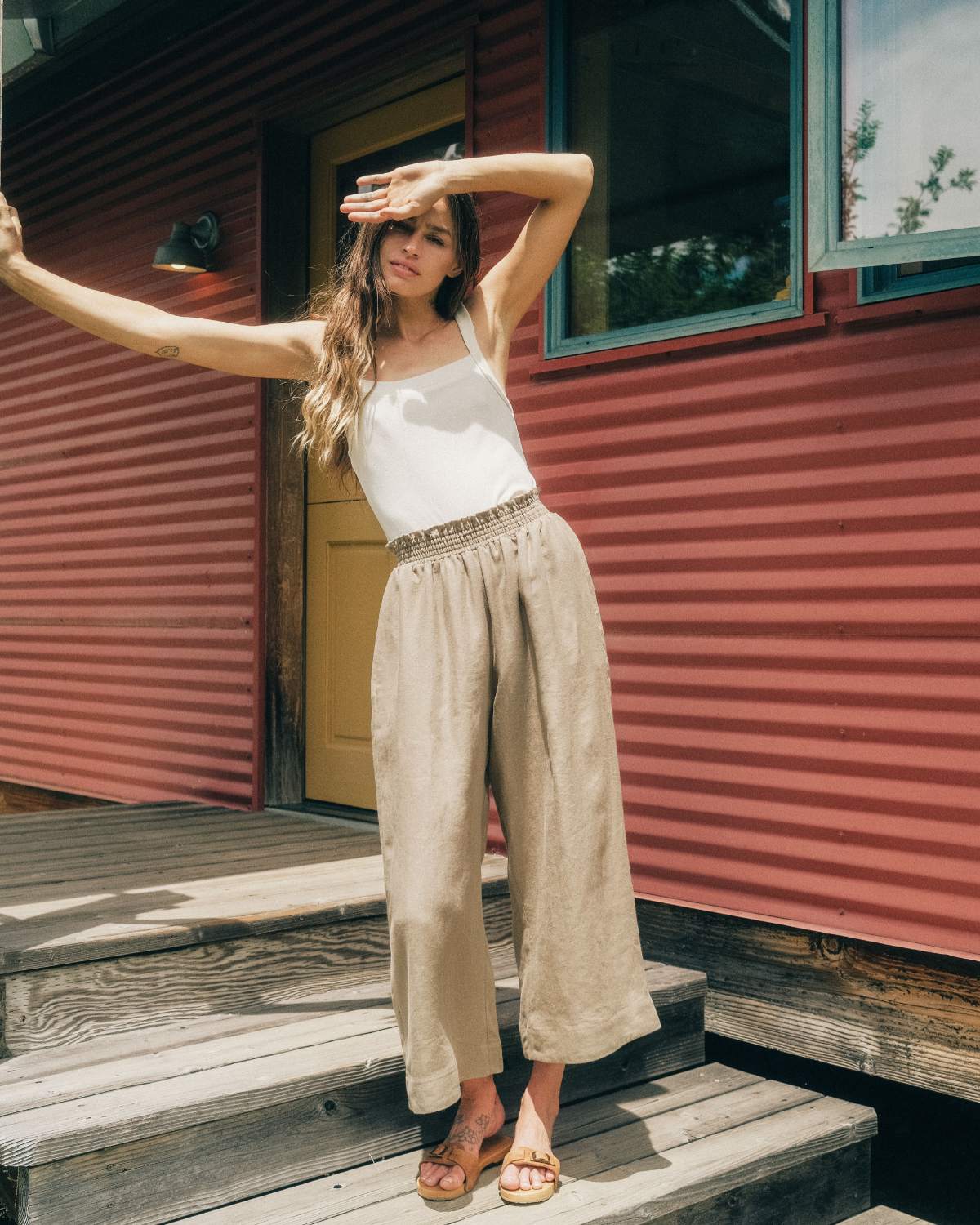 90s SAINT LAURENT Lame Half Slacks 90s SAINT LAURENT Lame Half