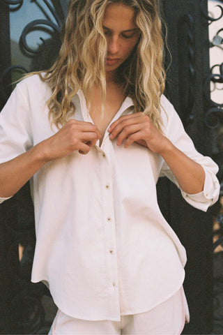 The Marcella Blouse | Alabaster Crinkle