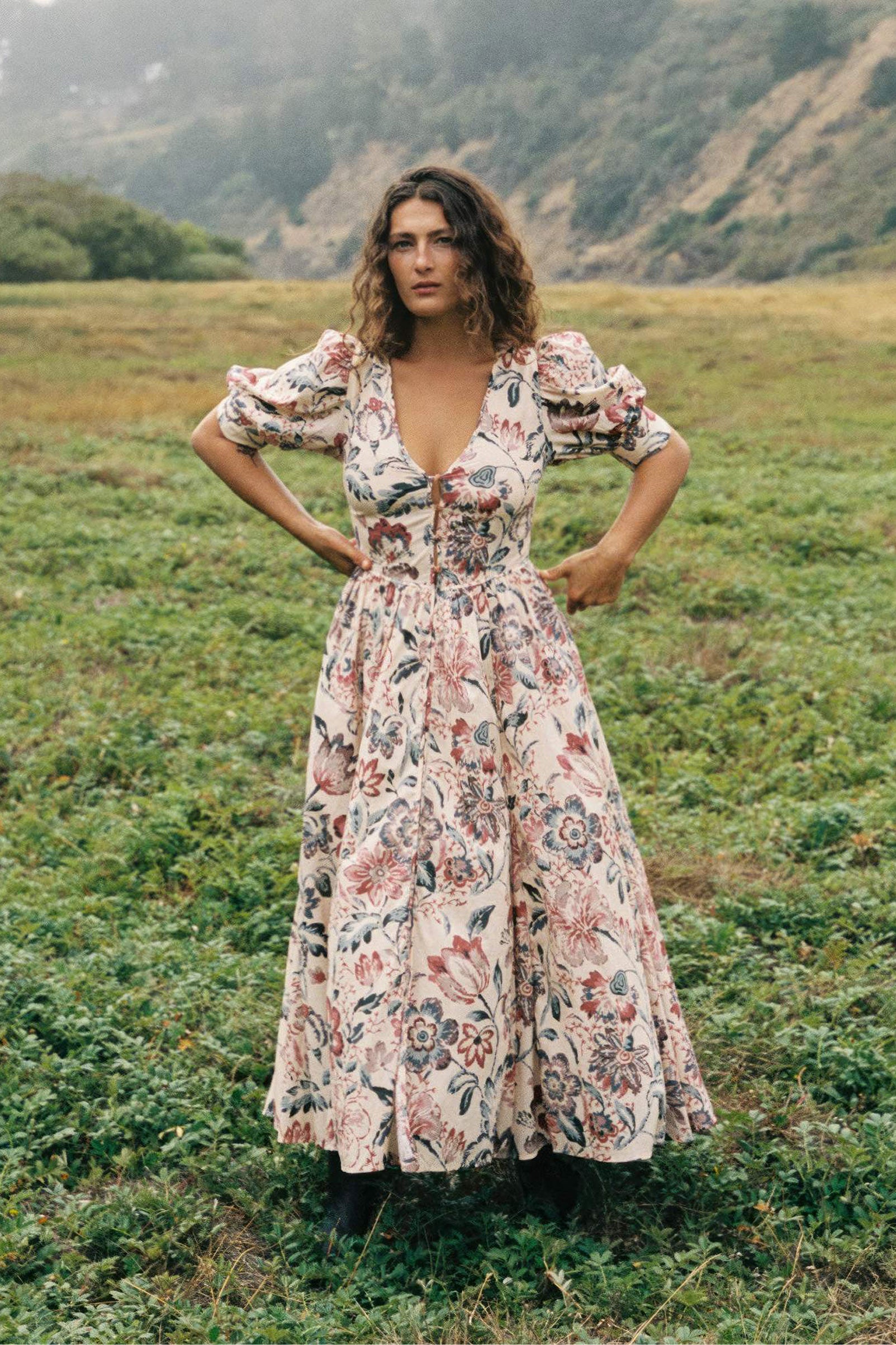 The Marie Dress | Autumn Garden Bisque – Christy Dawn