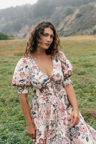 The Marie Dress | Autumn Garden Bisque