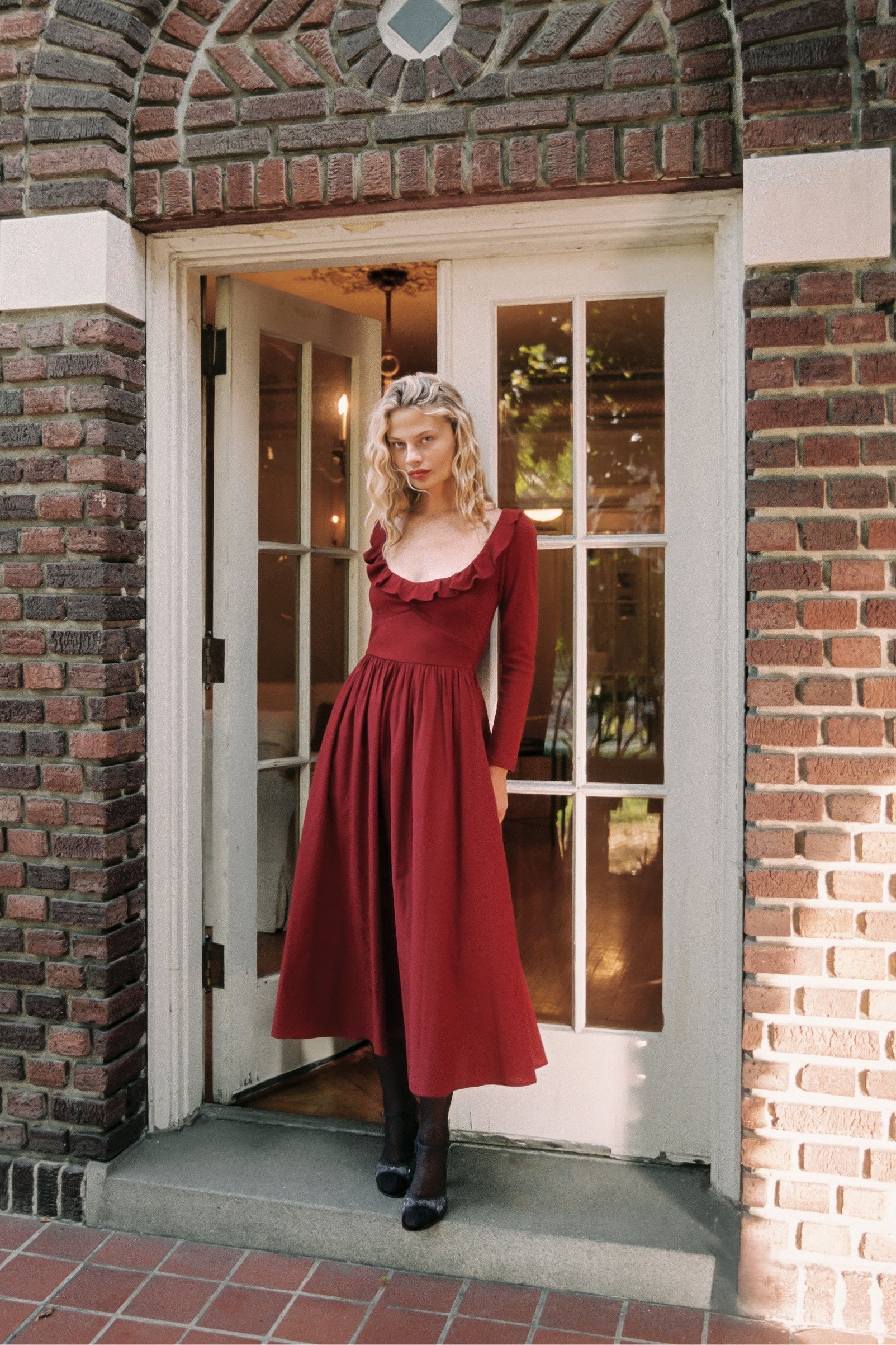 The Marion Dress | Red Dahlia – Christy Dawn