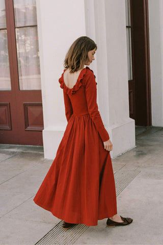 The Marion Dress | Red Dhalia