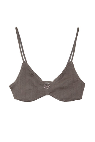 The Max Bralette | Charcoal