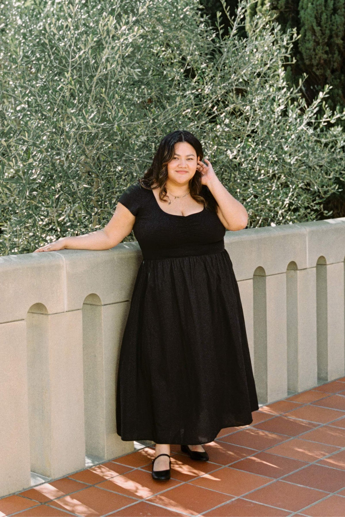 black monika midi dress Jluxlabel black monika midi