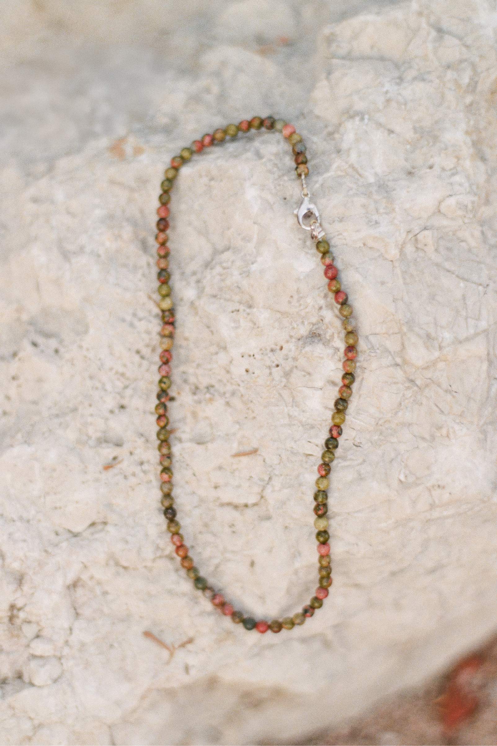 The Gemstone Necklace | Green Jasper – Christy Dawn