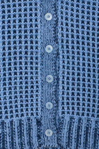 The Nilton Cardigan | Basketweave Blue