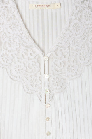 The Edwina Blouse | Alabaster
