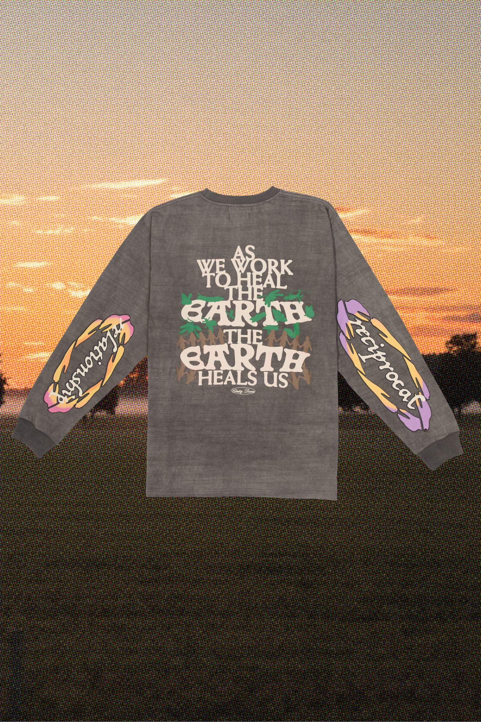 Regenerative Long Sleeve Tee | Earth Heals – Christy Dawn