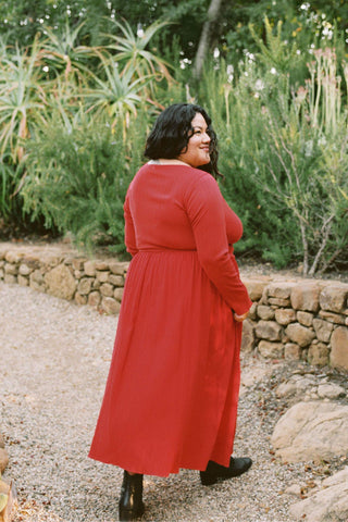 The Ramona Dress Extended | Crimson