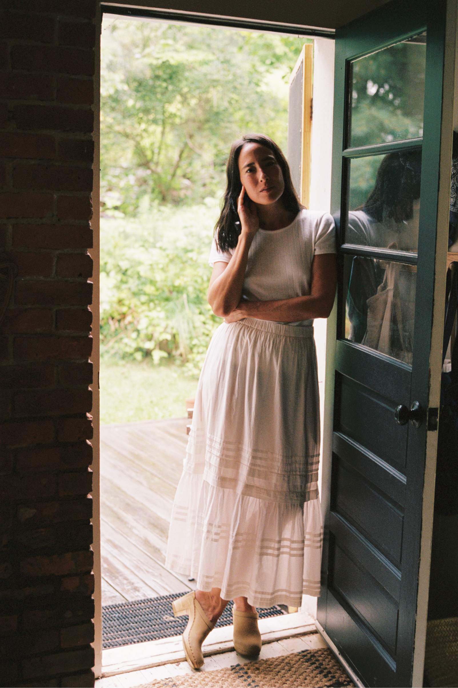 The Rayne Tee | Ivory Regenerative Pointelle – Christy Dawn