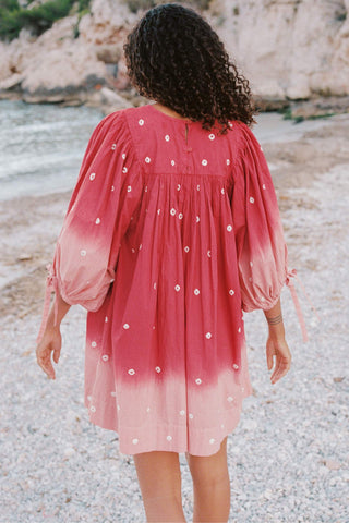 The Regan Dress | Wine Shibori